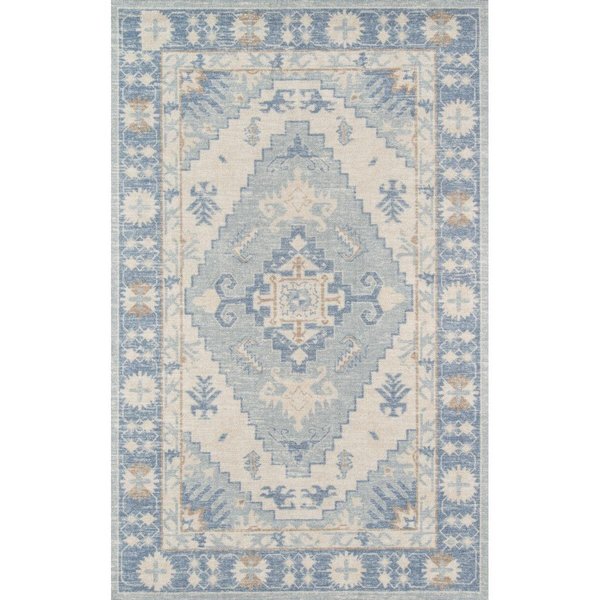 Momeni Anatolia Traditional Area Rug, Blue - 2 ft. 3 in. x 7 ft. 6 in. Runner ANATOANA-1BLU2376